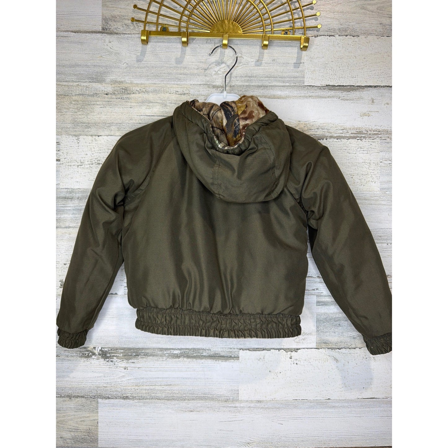Remington Reversible Jacket Boys 4/5 Camo Real Tree Insulated Gorpcore EUC9