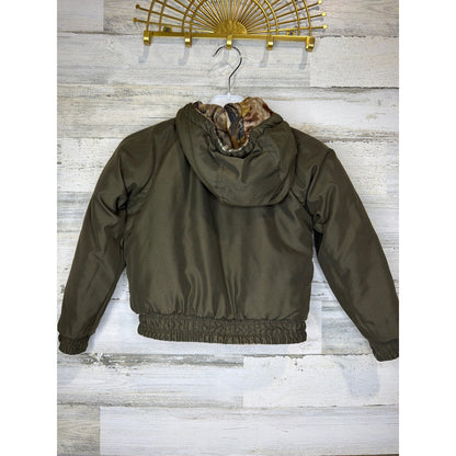 Remington Reversible Jacket Boys 4/5 Camo Real Tree Insulated Gorpcore EUC9