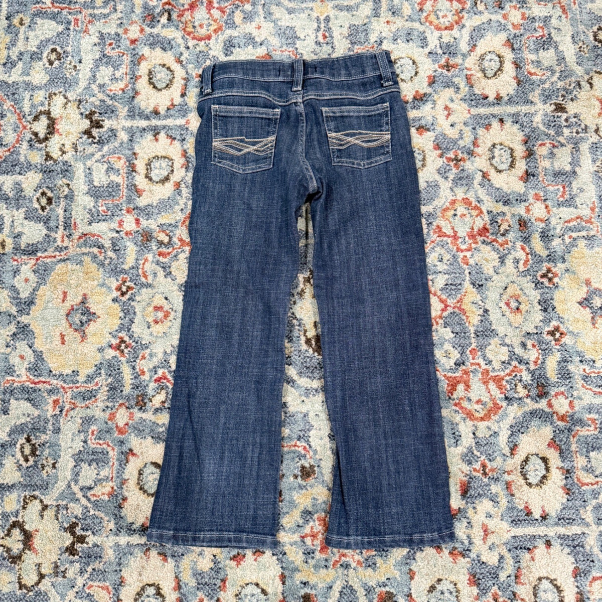 Wrangler 20X Jeans Boys 7 Regular Blue Bootcut Western Cowboy EUC2