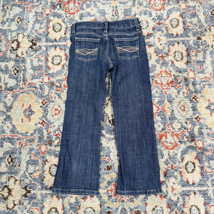 Wrangler 20X Jeans Boys 7 Regular Blue Bootcut Western Cowboy EUC2