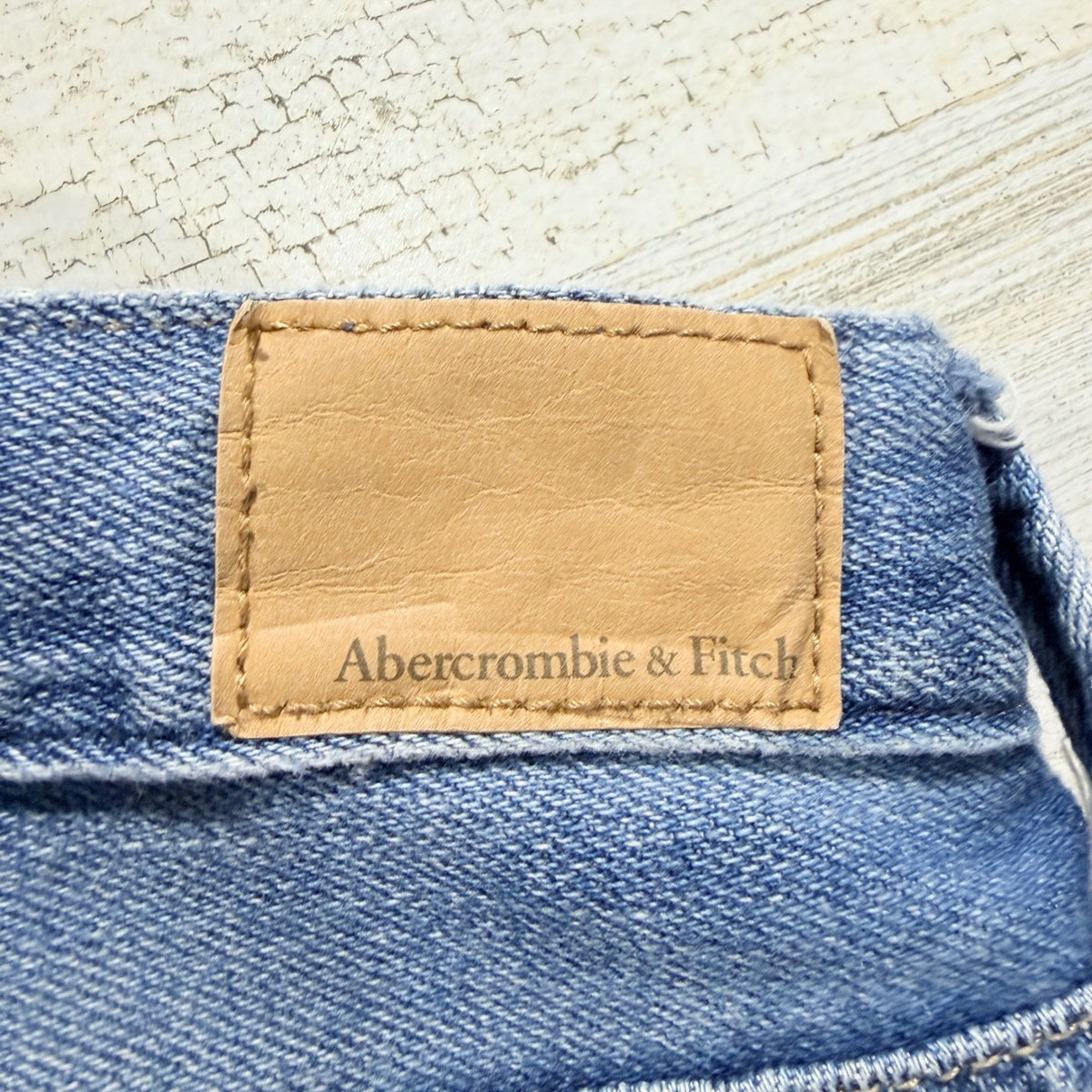 Abercrombie & Fitch Boyfriend Straight Jean Women 0R Blue Denim Distressed7