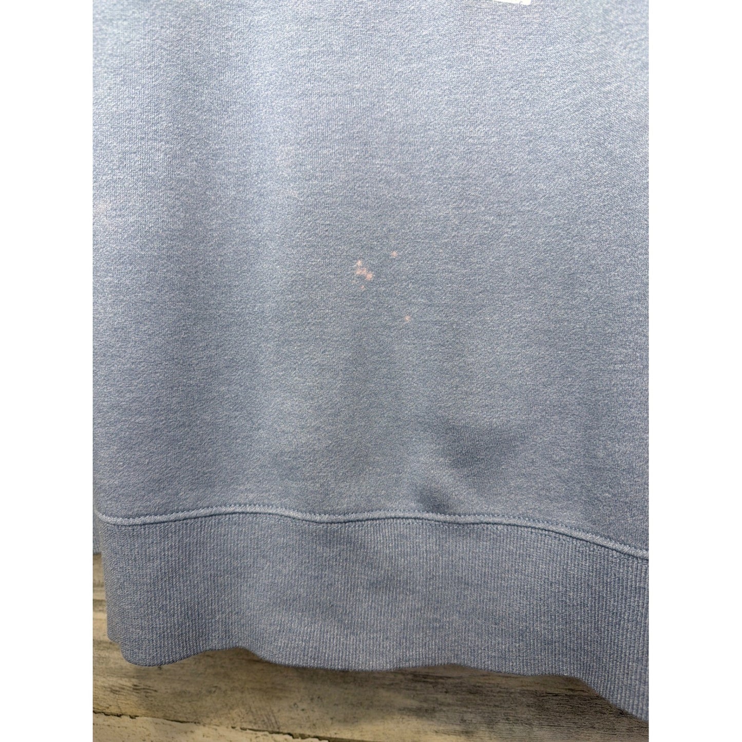 Burlebo Sweatshirt Women Large Blue Distressed Texas TX Graphic Flawed*3