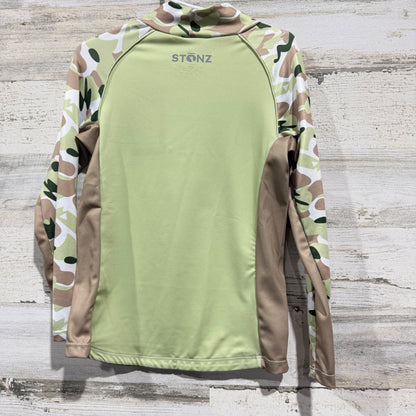 Stonz Sun Shirt Rash Guard Kids 5T Green Camo UPF 50+ Gorpcore NWT4