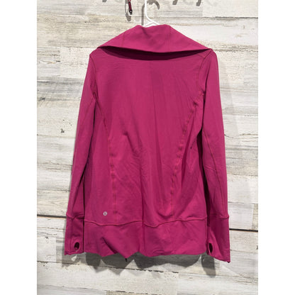 Lululemon Define Jacket Women 8 Pink Full Zip Athleisure Broken Zipper Flawed2