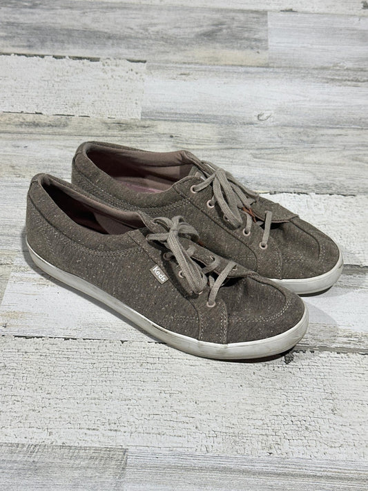 Keds Canvas Low Top Sneakers Women 9 Brown Textured Lace Up GUC0