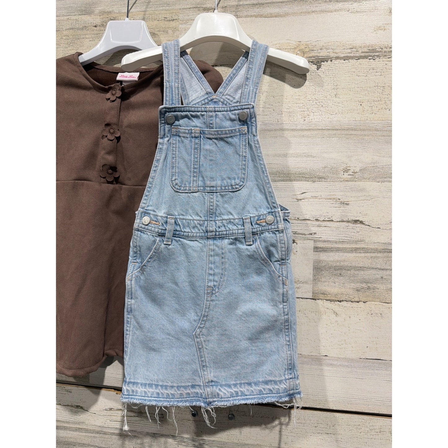 Sincerely Jules Old Navy Dress Bundle Girls 5T Brown Leopard Denim EUC2