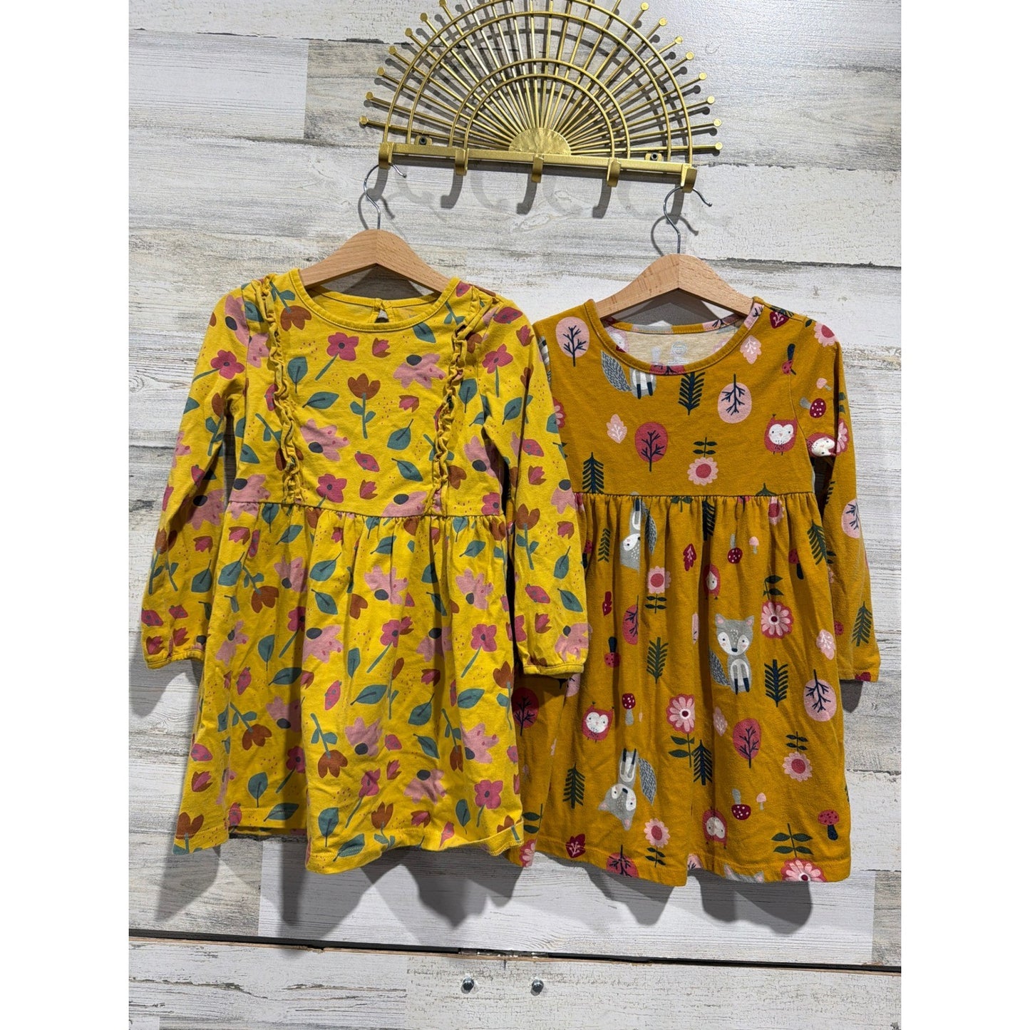 Nicole Miller Old Navy Wonder Nation Girls 5T Floral Woodland Bundle EUC2