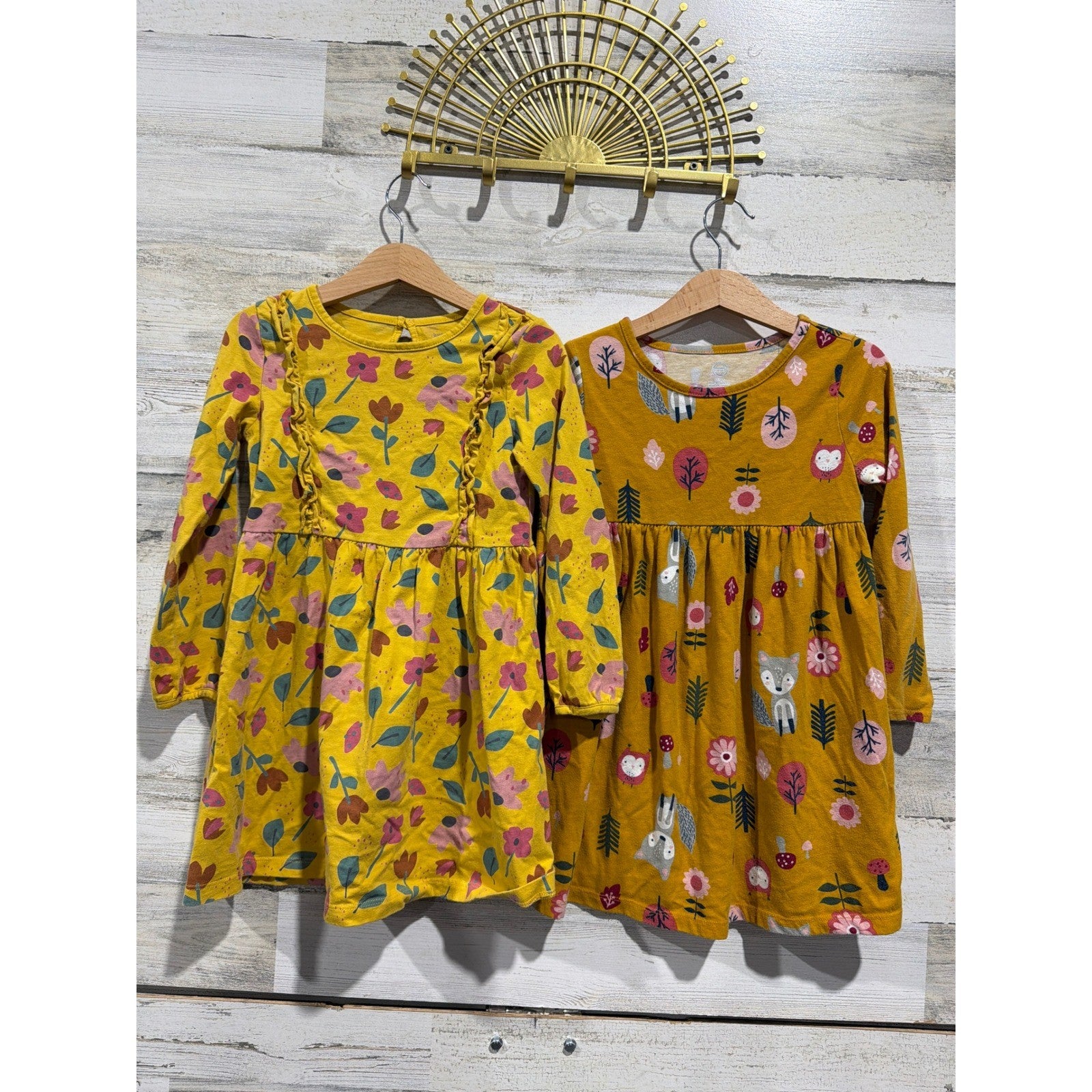 Nicole Miller Old Navy Wonder Nation Girls 5T Floral Woodland Bundle EUC2