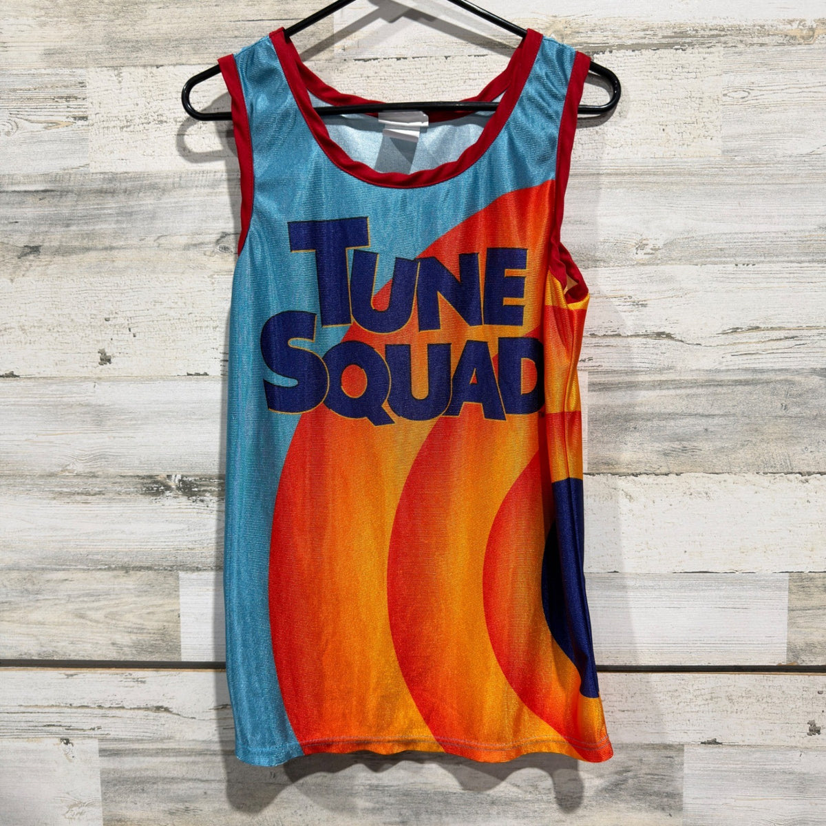 Space Jam Tune Squad Basketball Jersey Men S Blue Orange Movie Era0