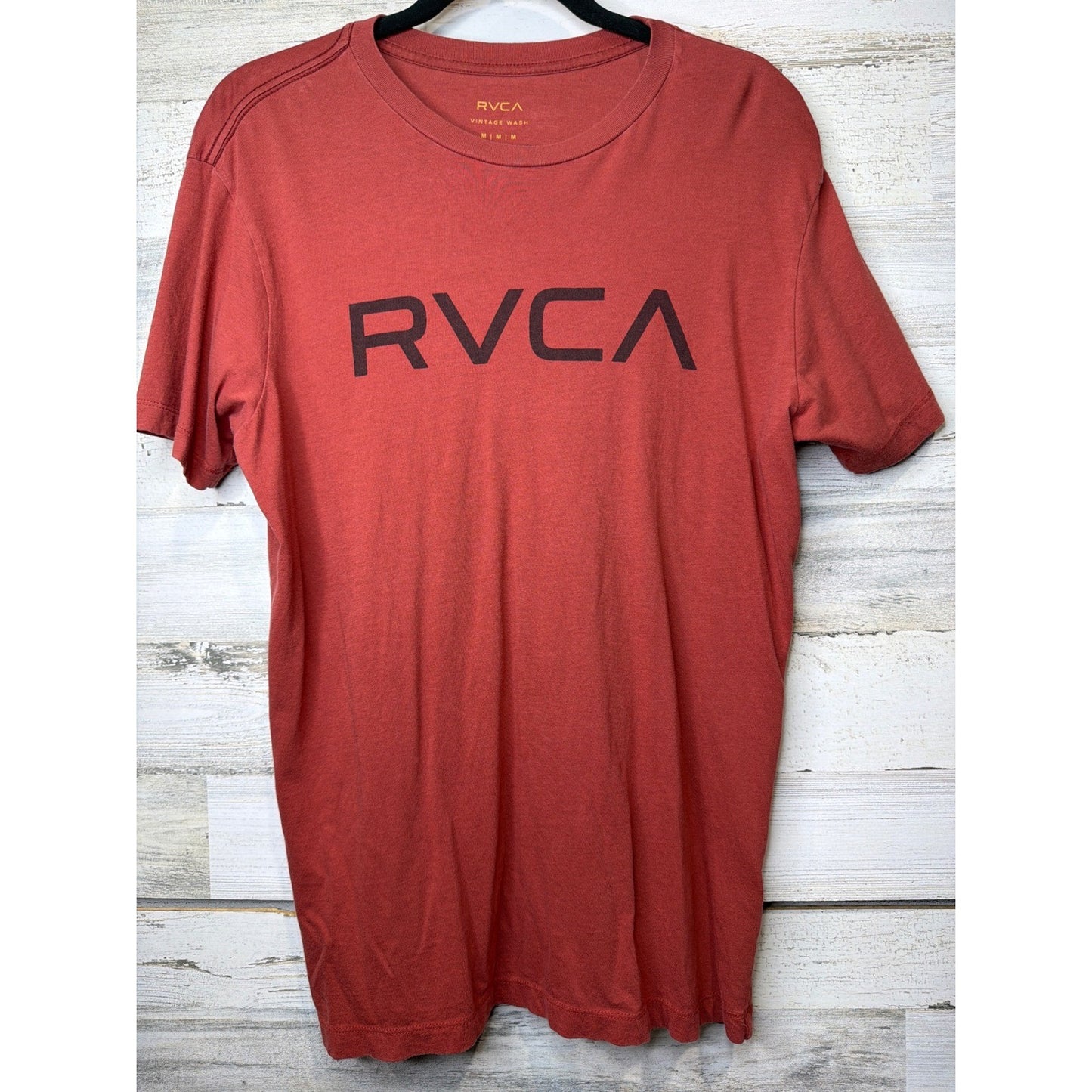 RVCA Graphic Tee Mens Medium Vintage Wash Logo Cotton Skate Surf EUC0