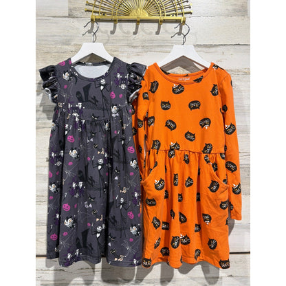 Cat & Jack Skellington Dress Bundle Girls 7/8 Multi Halloween Spooky0