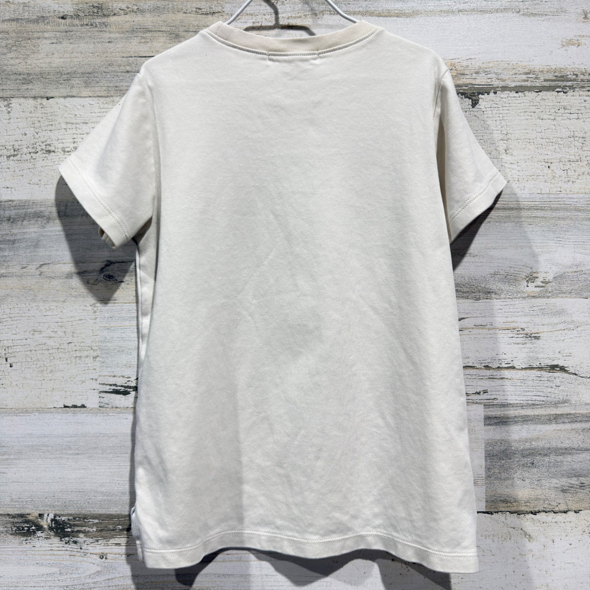 The Beaufort Bonnet Company Pocket Tee Boys 7 Cream Bird Preppy EUC3