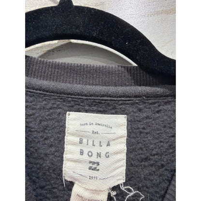 Billabong Sweatshirt Girls Medium Gray Graphic Stars Shine Boho Surf EUC2