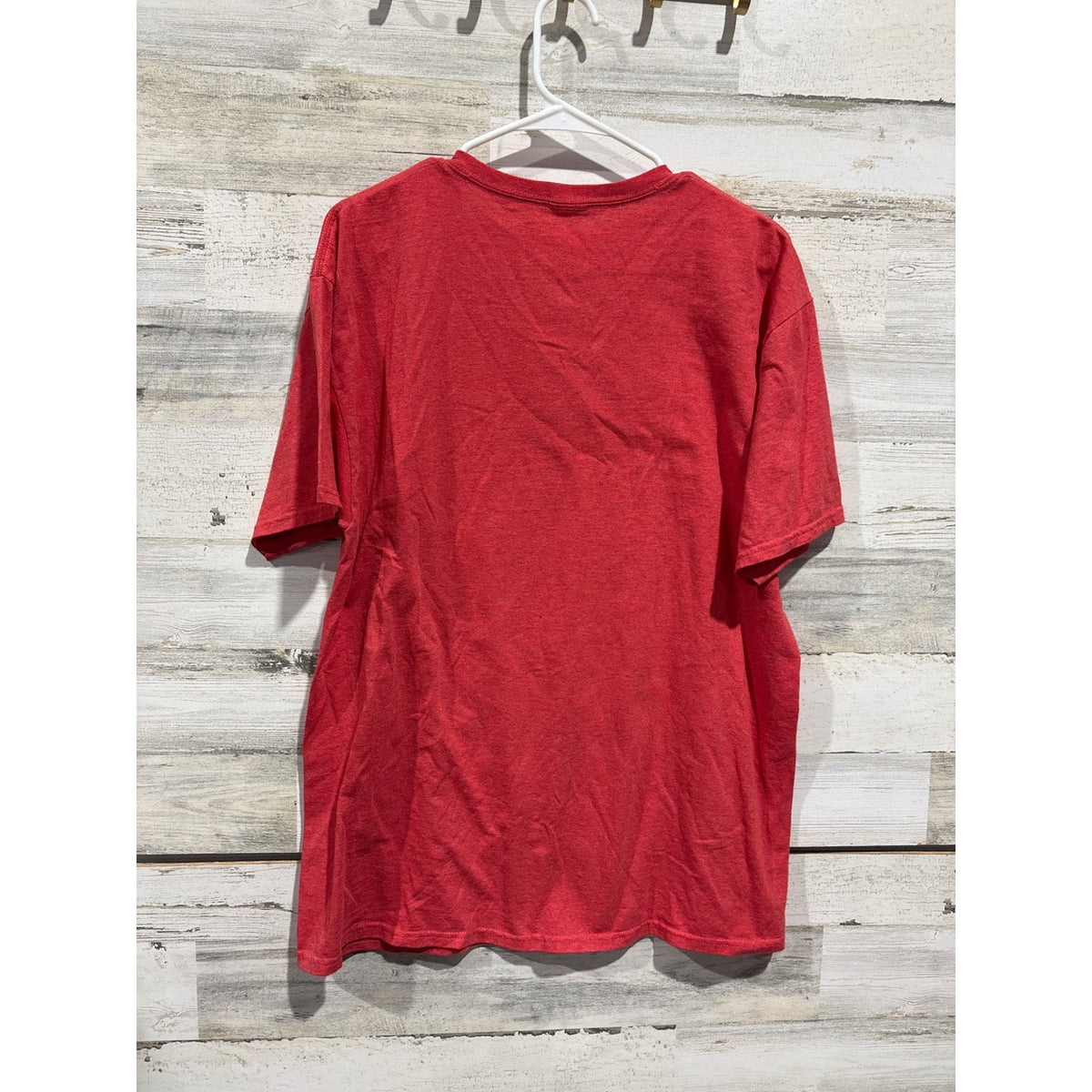 Disney Toy Story Graphic Tee Mens Large Red Woody Buzz Lightyear Pixar EUC2