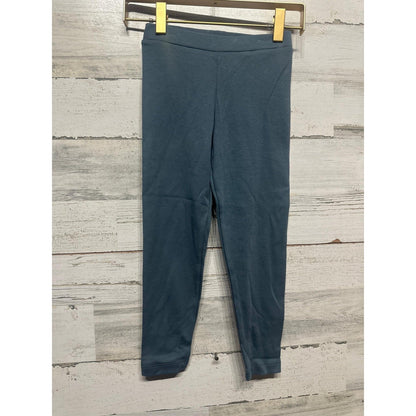 Lemon Loves Lime Basic Leggings Girls Size 4 Orion Blue Solid Cotton NWT0