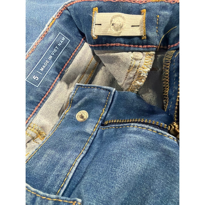 Vineyard Vines Skinny Jeans Girls 5 Blue Adjustable Waist Preppy EUC5