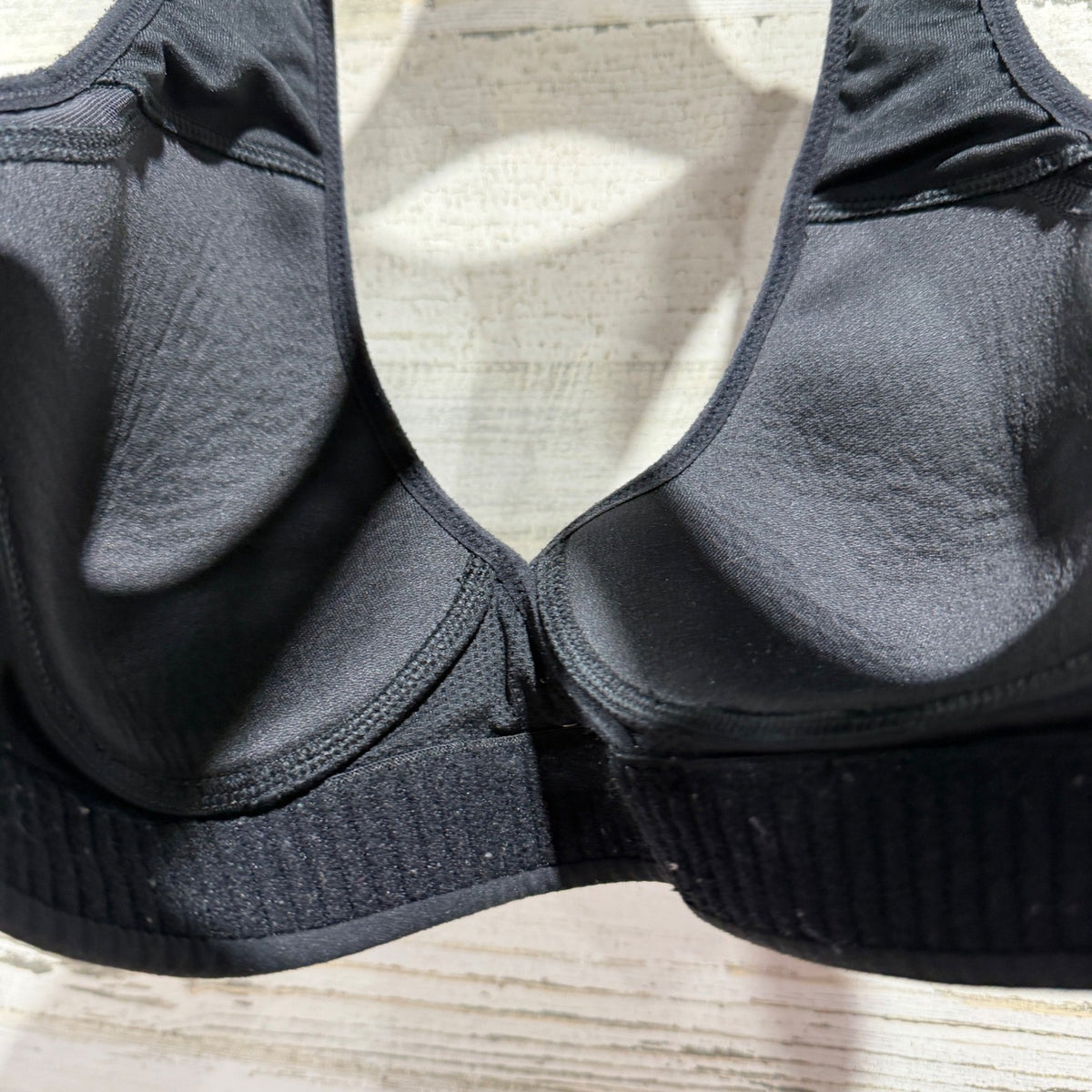 Nike Sports Bra Women Small Black Dri-FIT Racerback Mesh Padded GUC4