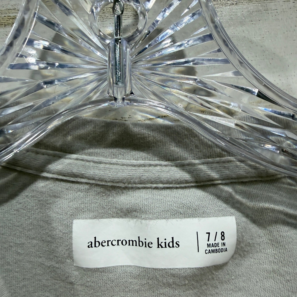 Abercrombie Kids Long Sleeve Shirts 2 Pack Size 7/8 Maroon Grey Cotton GUC*4