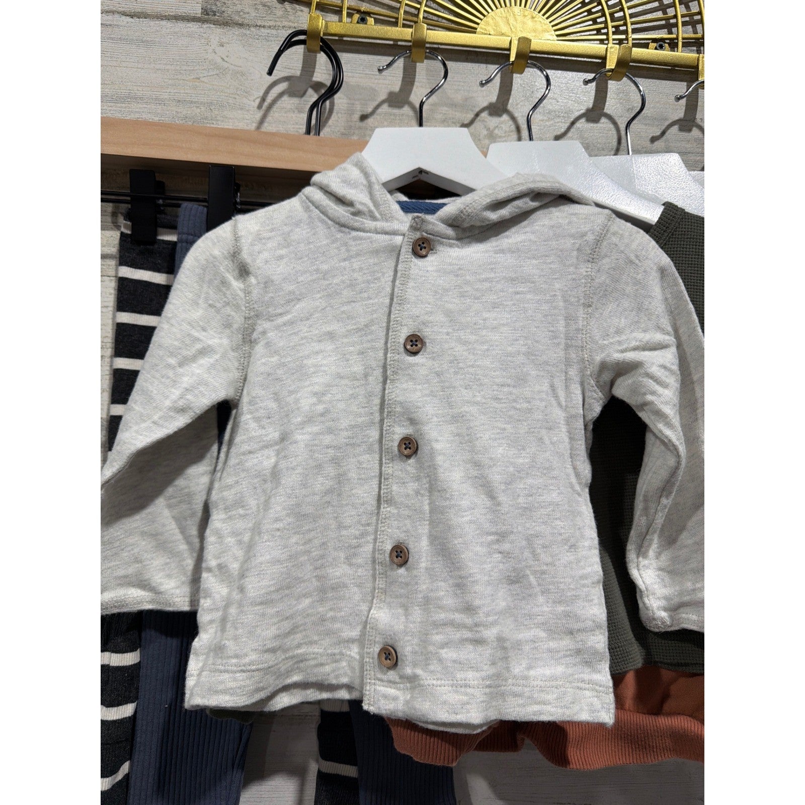 Childhoods Quincy Mae Easy Peasy Bundle 18-24M Earthy Neutral Ribbed Knit Basics1
