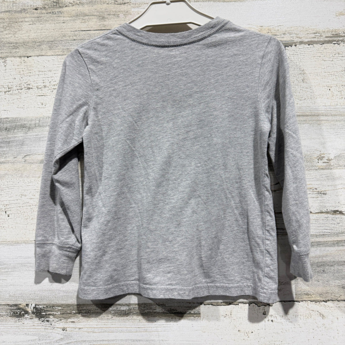 Polo Ralph Lauren T-Shirt Boys 4 Gray Long Sleeve V-Neck Pony Classic *Flawed*6
