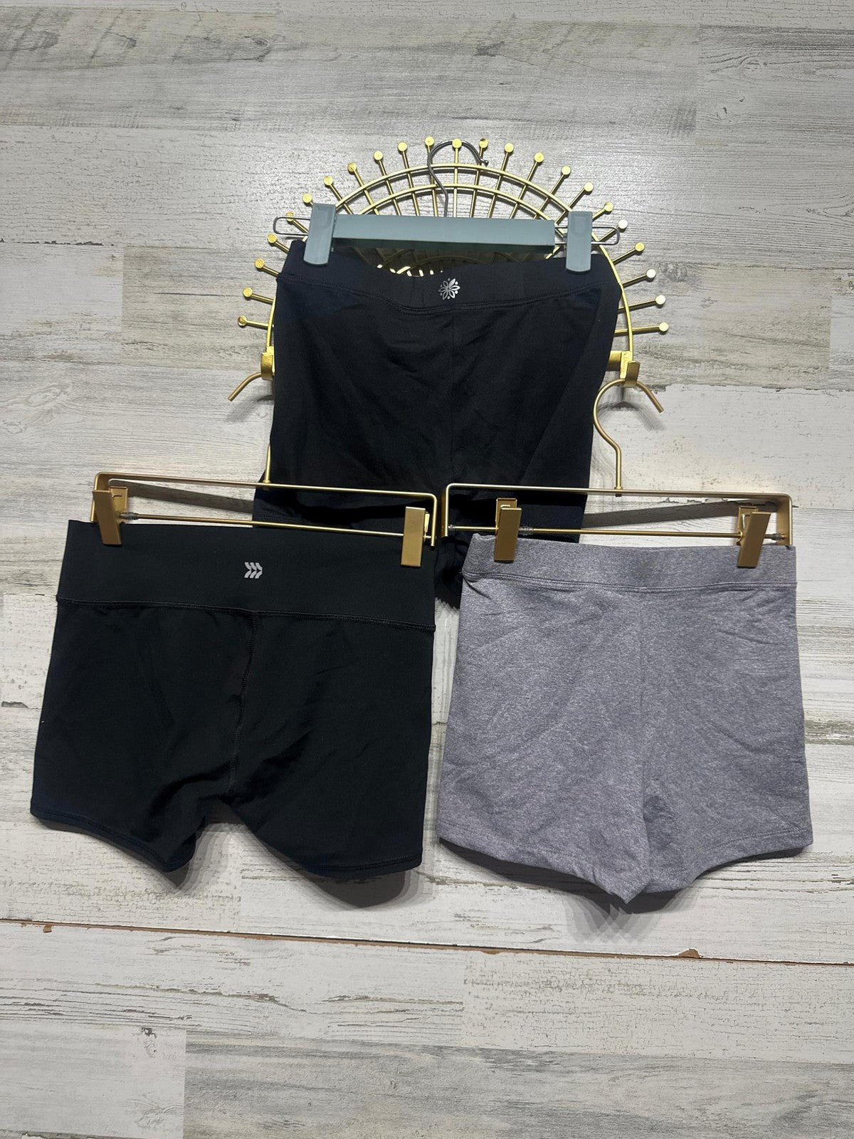 Tight Active Shortie Shorts Lot Blenet/All in Motion - 3 Pair - Girls Size Large1