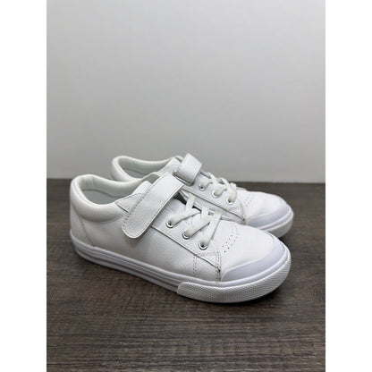 Footmates Leather Sneakers Youth 13 White Hook Loop Classic Preppy0