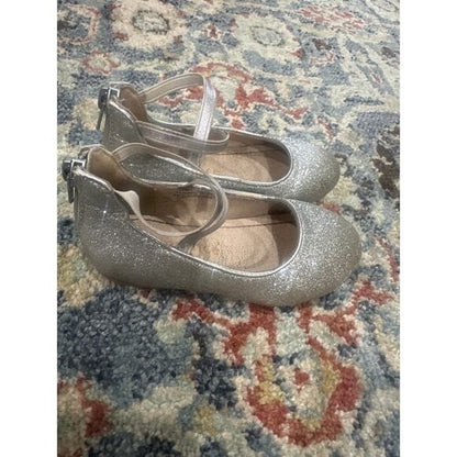 Shoe Bundle Girls 8 Toddler Black White Silver Glitter8