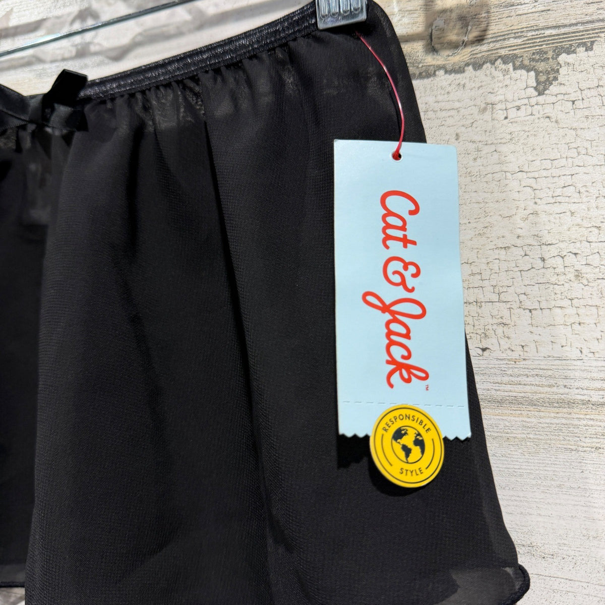 Cat & Jack Ballet Skirt Girls XS 4/5 Black Dancewear NWT1