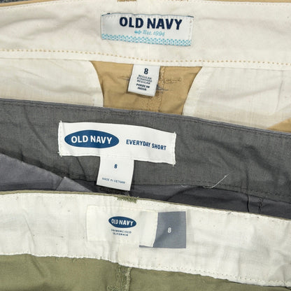 Old Navy Chino Shorts Women Size 8 Multi Color Bundle Preppy Casual8