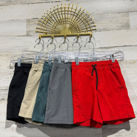 Cat & Jack Pull-On Adventure Shorts Boys 6/7 Small 5-Pack Solid Outdoor EUC0