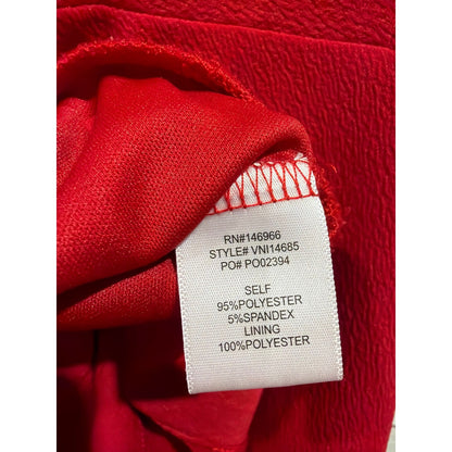 Midnight Doll Dress Women XL Red Ruffle Sleeve Tiered Coquette EUC3
