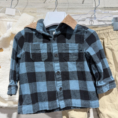 Modern Moments Free Assembly Sherpa Flannel Pants Bundle Boys 12M Fall GUC*1