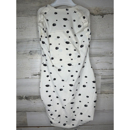 Happiest Baby Sleepea Swaddle Kids Large White Black Planets Space EUC3