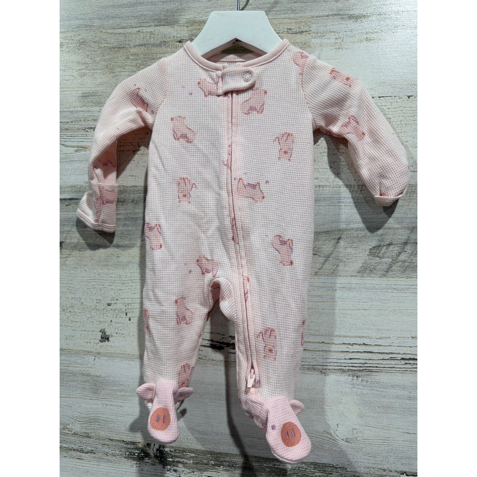 Cloud Island Carters Girls Newborn Pink Purple Floral Sleepers Bundle5
