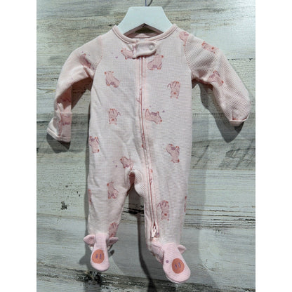 Cloud Island Carters Girls Newborn Pink Purple Floral Sleepers Bundle5