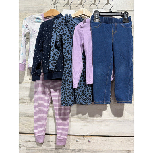 Cat & Jack H&M Carters Girls 2T Bundle Jeggings Dress Jacket Pajamas0