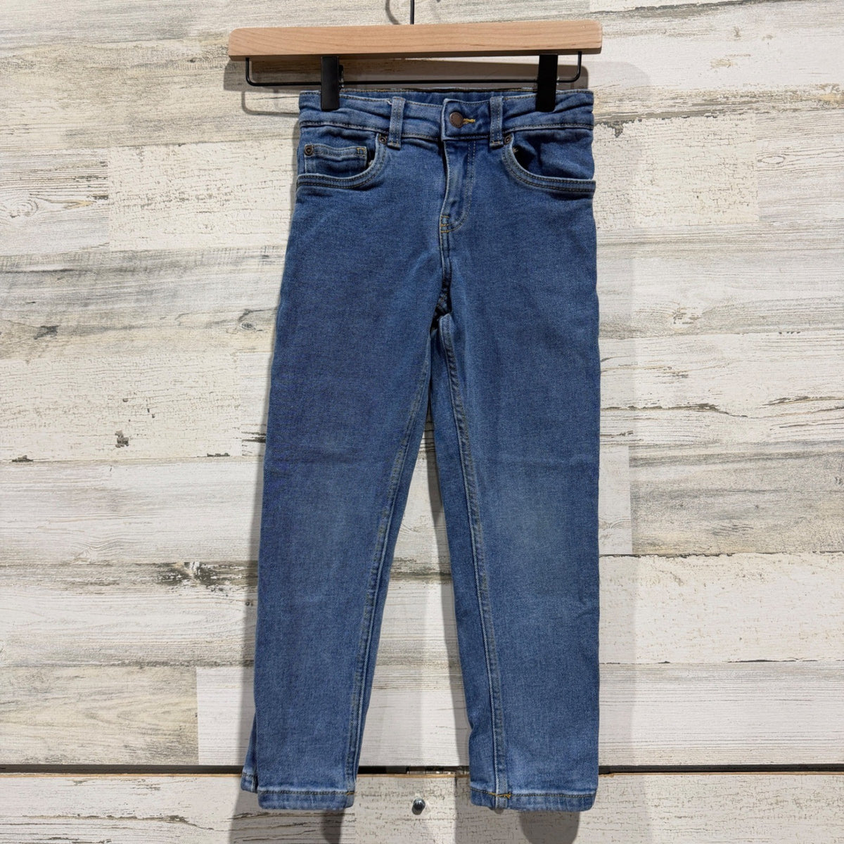 Joe Fresh Carpenter Jeans Kids 6 Blue Cotton Stretch Denim Workwear Utility0