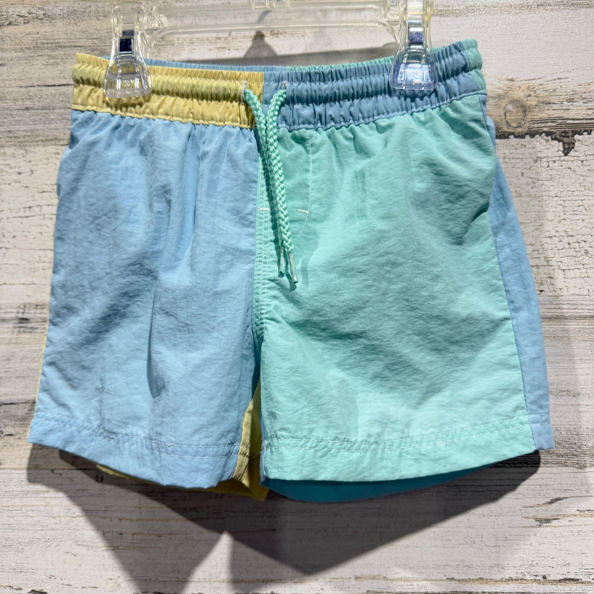 The Beaufort Bonnet Company Swim Trunks Boys 3T Colorblock Preppy EUC2