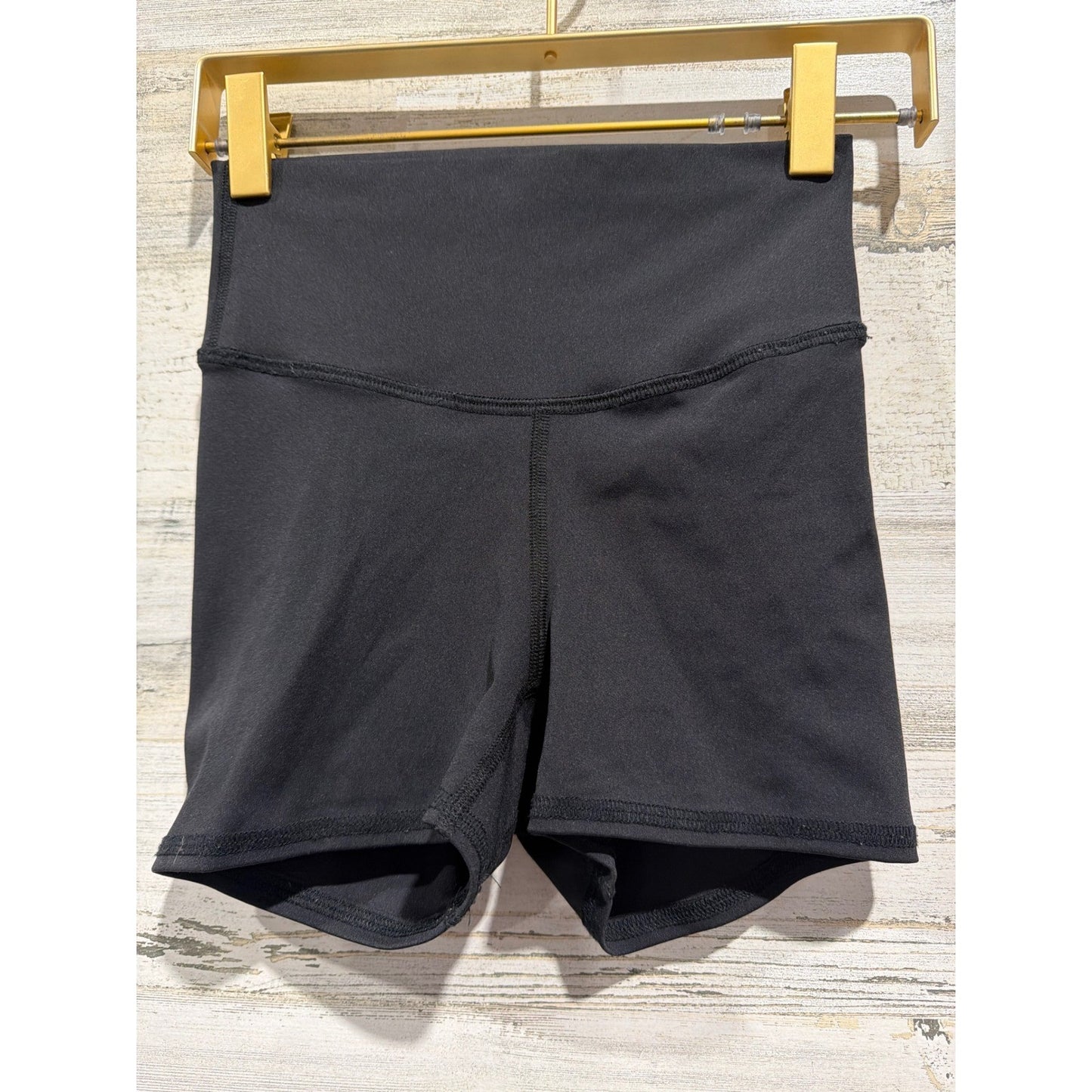 Splits59 Girls Five Bike Shorts Youth XL Black High Waist Athletic Sporty EUC0