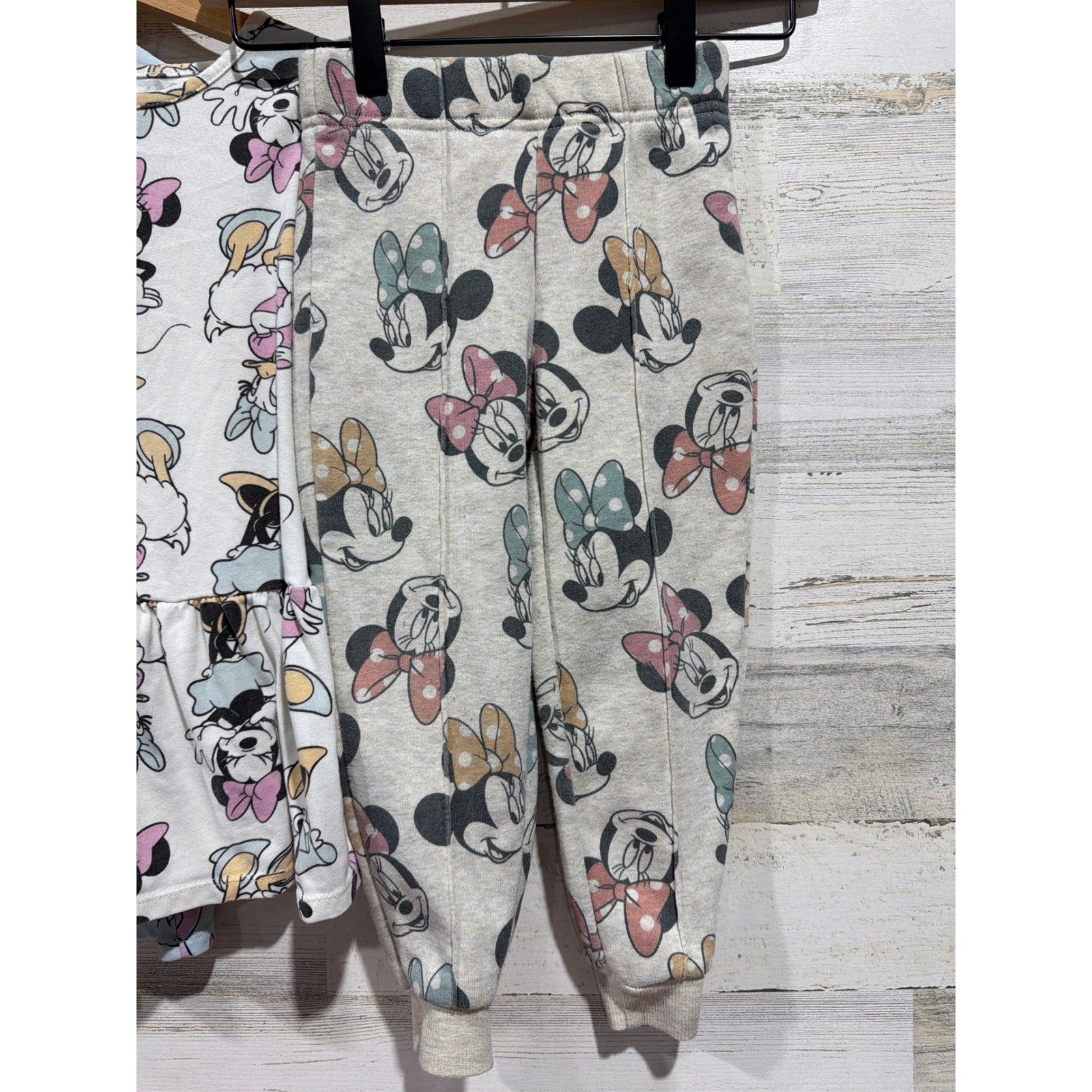 Disney Minnie Mouse Vest Dress Pants Girls 3T 4T Pink Blue Character EUC2