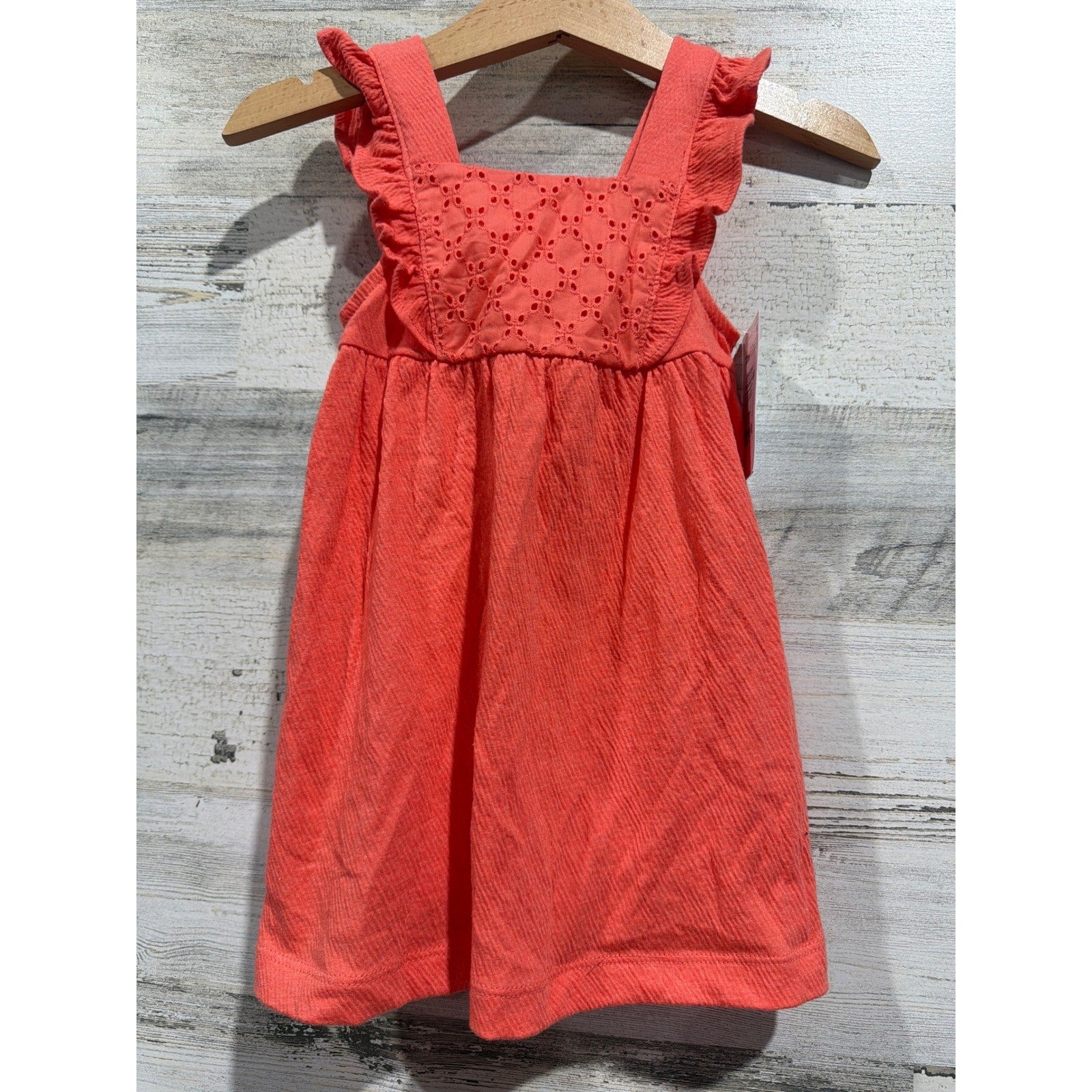 Girls 12M Bundle Denim Dress Coral Dress Bright Floral5