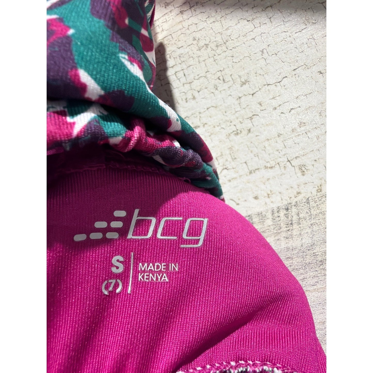 BCG Activewear Set Girls 7 Purple Leopard Print Athletic Core5