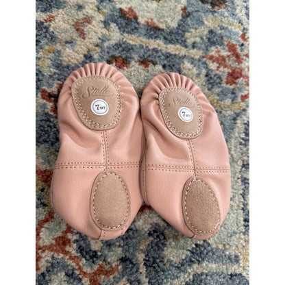 Stelle Ballet Shoes Toddler 7 Pink Elastic Strap Faux Leather NEW2