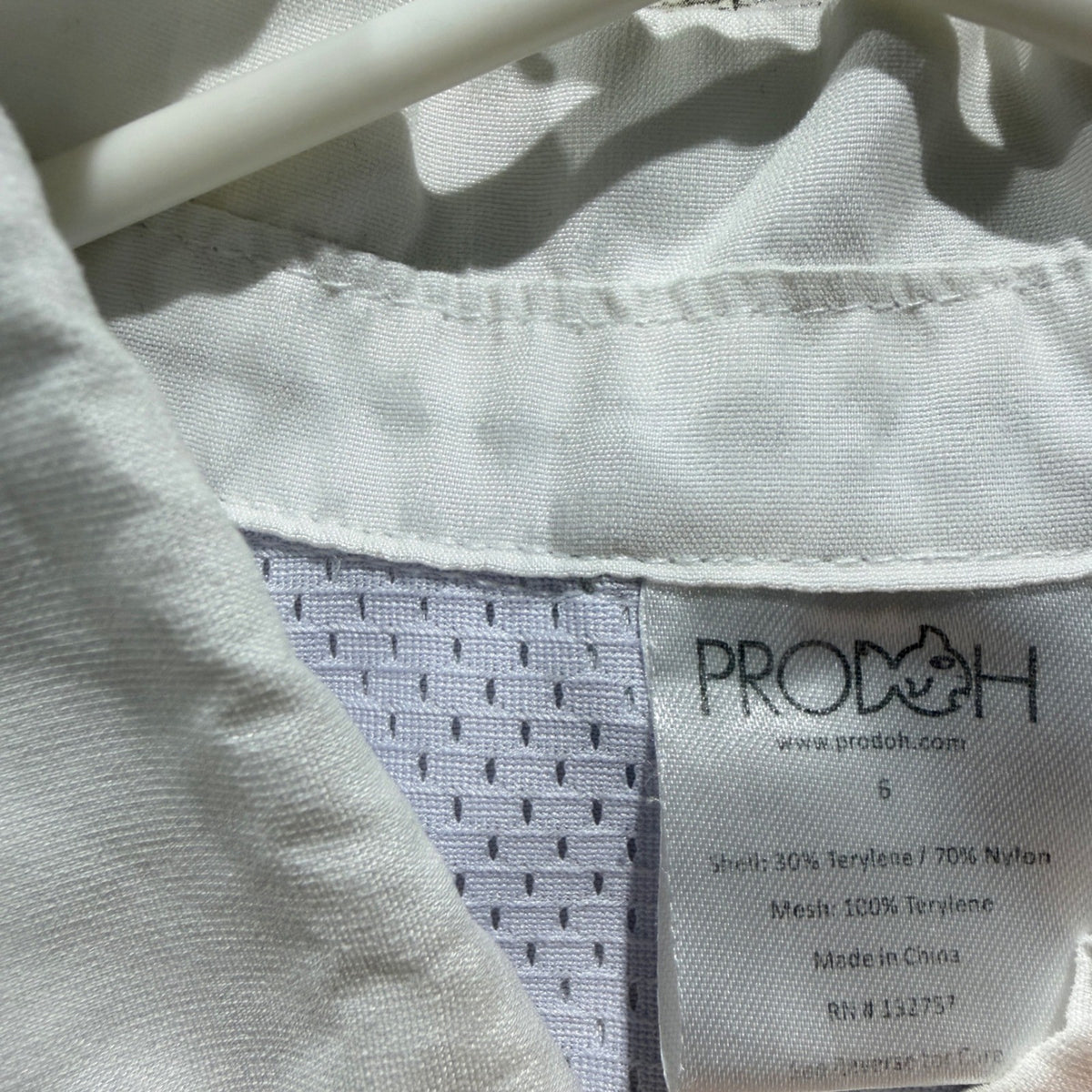 Prodoh Fishing Shirt Boys Size 6 White Long Sleeve Vented Performance2