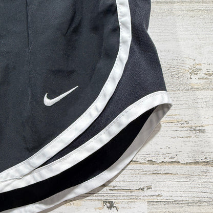 Nike Tempo Running Shorts Womens Small Black White Polyester Athletic1