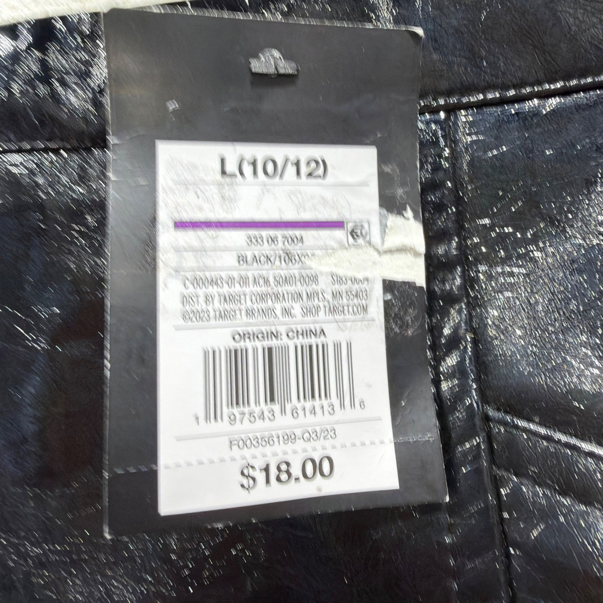 Art Class Faux Leather Skirt Girls Size L 10/12 Black Patent Shiny Edgy NWT2