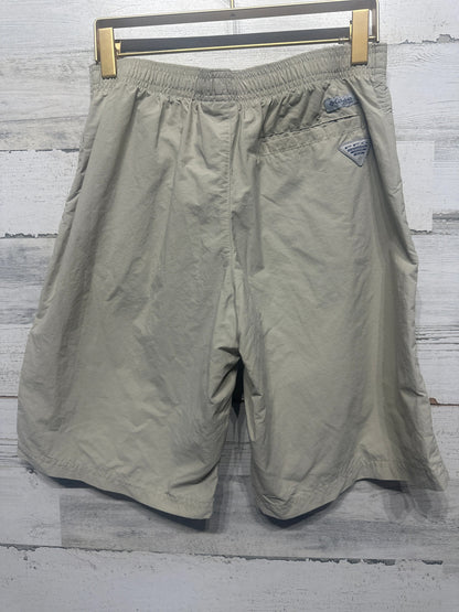 Columbia PFG Shorts Boys Large L 14/16 Tan Omni-Shade Fishing Outdoor EUC3
