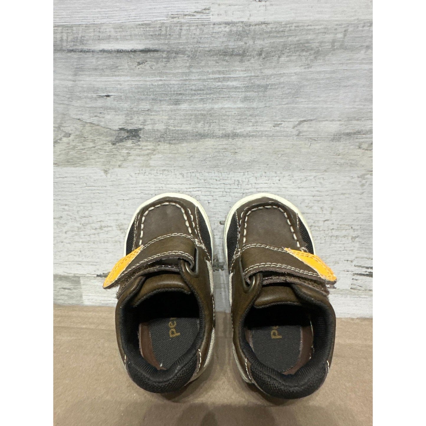 Jumping Jacks Perfection Boat Shoes Toddler 4.5 WW Brown Leather Extra Wide3