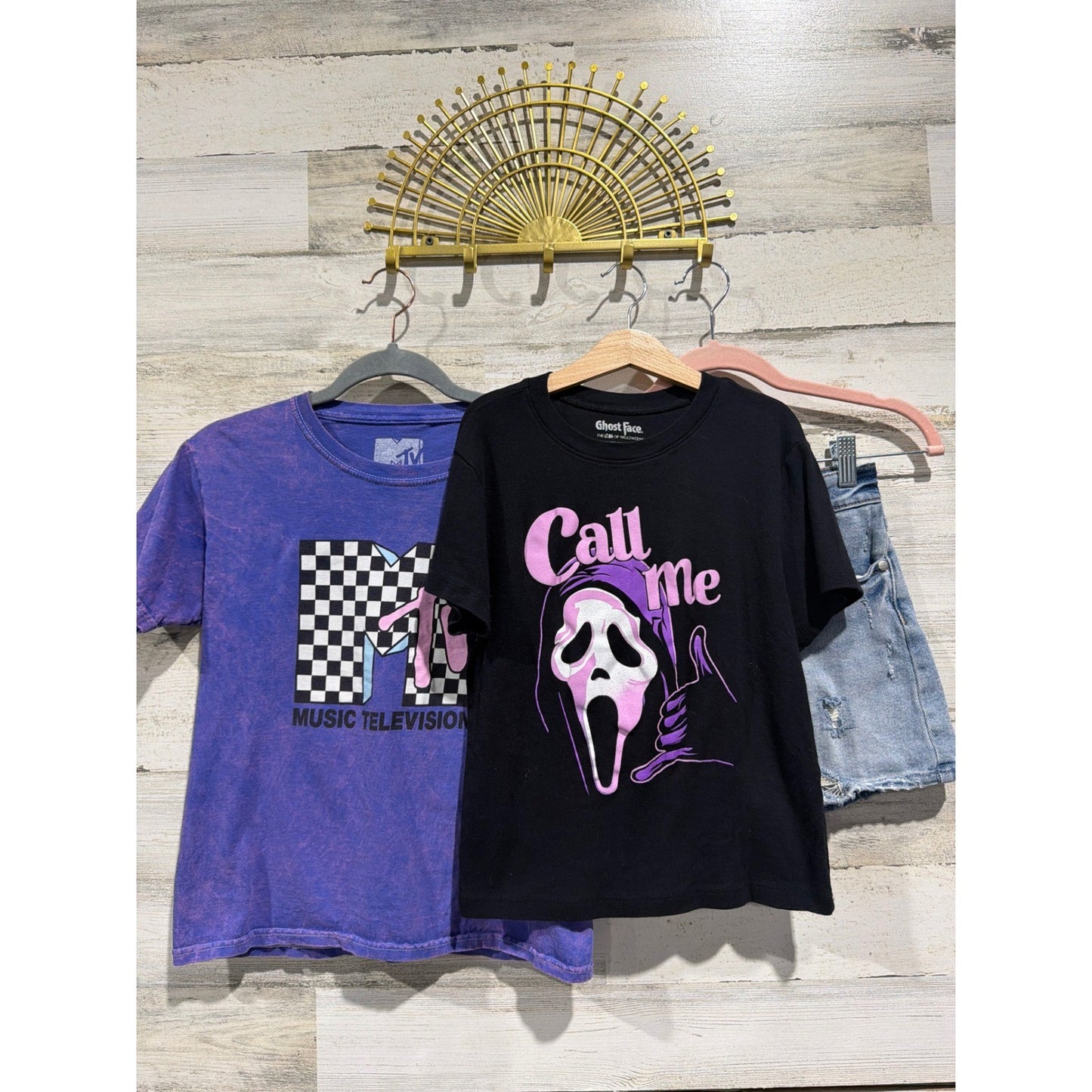 Art Class MTV Ghost Face Bundle Girls 10/12 Purple Black Blue Graphic EUC0