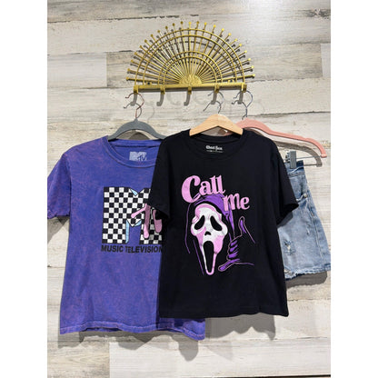 Art Class MTV Ghost Face Bundle Girls 10/12 Purple Black Blue Graphic EUC0